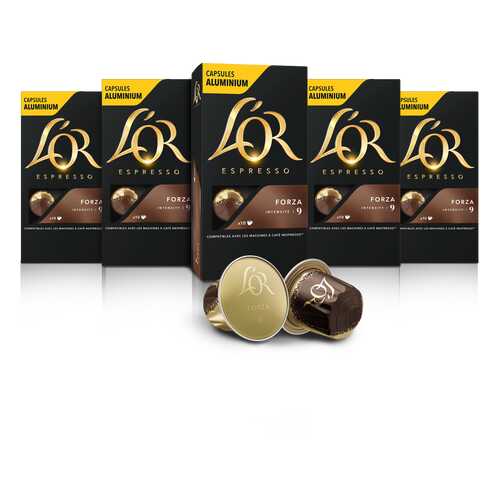 Набор кофе в капсулах L’OR Espresso Forza 10 упаковок в Спар
