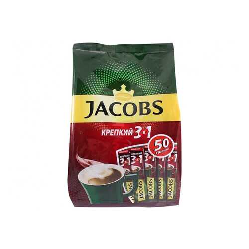 Напиток Jacobs крепкий 3в1 кофейный растворимый в пакетиках 50*12 г в Спар