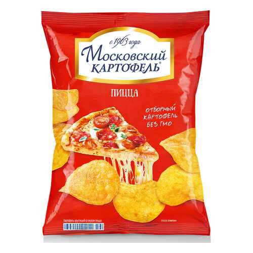 Чипсы картофельные Московский картофель пицца 150 г в Спар