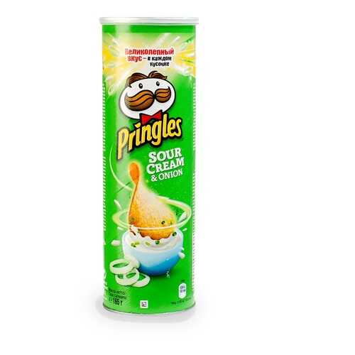 Чипсы картофельные Pringles со сметаной и луком 165 г Польша в Спар