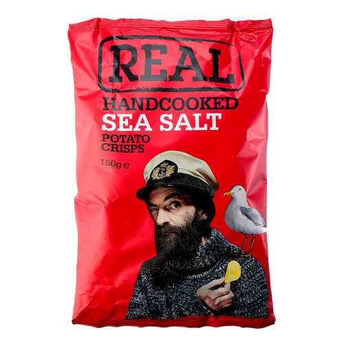 Чипсы картофельные Real с морской солью 150 г в Спар
