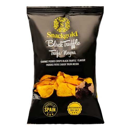 Чипсы картофельные со вкусом черного трюфеля Snackgold 125 г, Испания в Спар