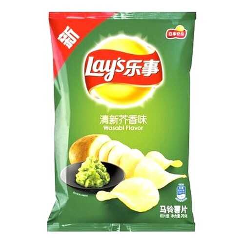 Чипсы «Lay’s» со вкусом васаби, 70гр. в Спар