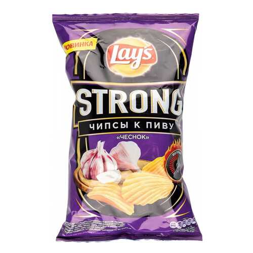 Чипсы Lay's strong картофельные чеснок 145 г в Спар