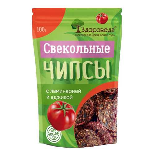 Чипсы свекольные Здороведа с ламинарией и аджикой 100 г в Спар