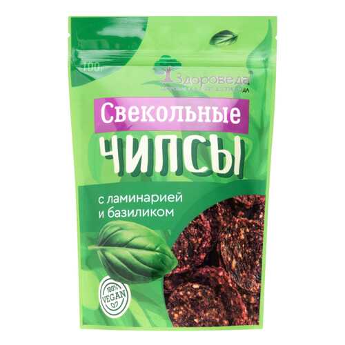 Чипсы свекольные Здороведа с ламинарией и базиликом 100 г в Спар