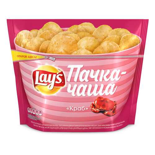 Картофельные чипсы Lay's краб 240 г в Спар