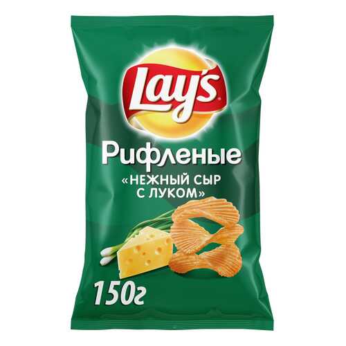 Картофельные чипсы Lay's нежный сыр с луком 150 г в Спар