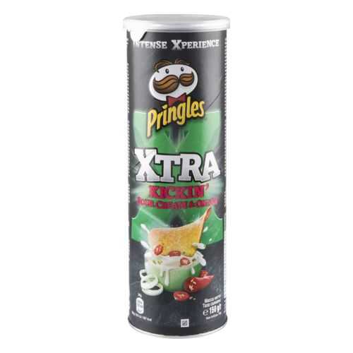 Картофельные чипсы Pringles хtra со вкусом сметаны и лука 150 г в Спар