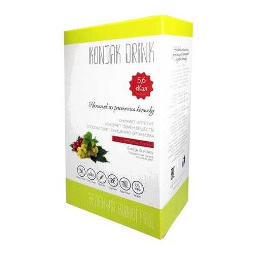 Десерт бескалорийный Konjak Drink зеленый виноград 133 г в Спар