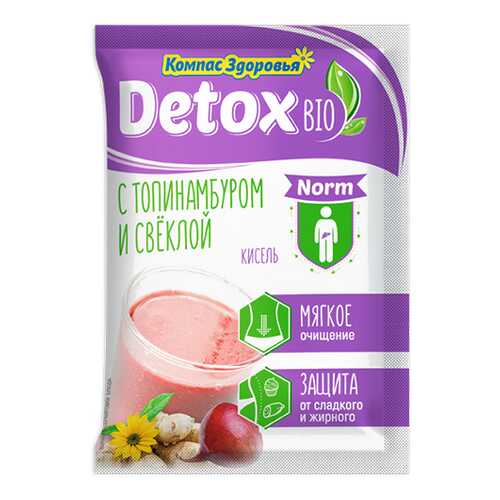 Кисель detox bio Norm С топинамбуром и свеклой Компас здоровья 25 г в Спар