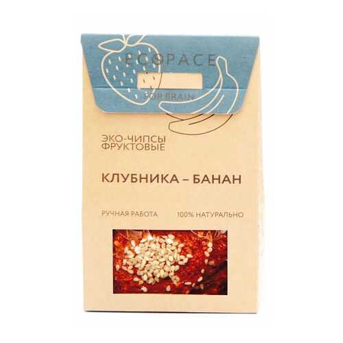 Эко-чипсы фруктовые For Brain клубника-банан 40 г в Спар