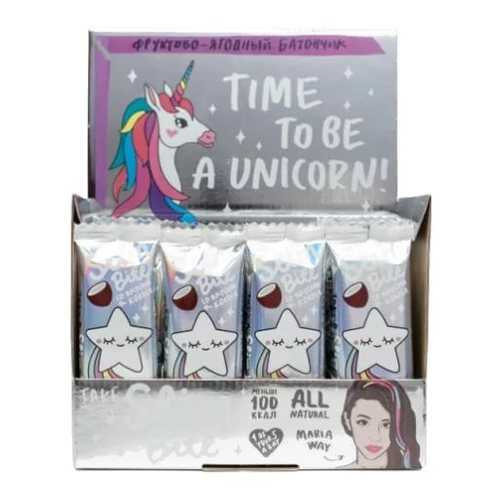 Батончик Фруктово-ягодный Bite Slim Unicorn Кокос 30 штук по 30 гр в Спар