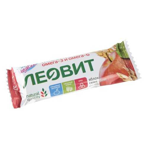 Батончик-мюсли яблоко Худеем за неделю с семенами льна 30 г в Спар
