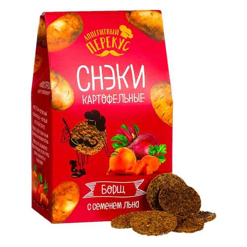 Снеки картофельные Полезный перекус борщ 100 г в Спар