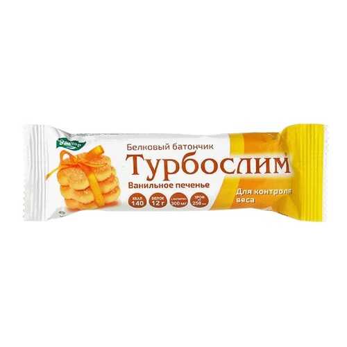 Турбослим Эвалар батончик ванильное печенье белковый 50 г в Спар