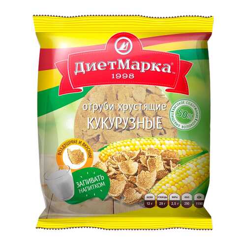 Отруби хрустящие ДиетМарка кукурузные 100 г в Спар