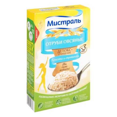 Отруби Мистраль детокс-очищение овсяные 400 г в Спар