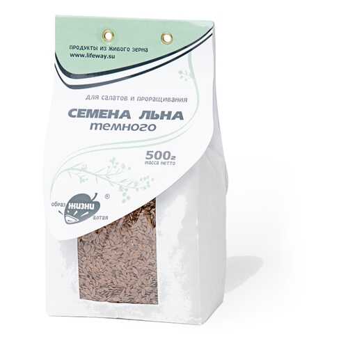 Семена льна темного Образ жизни 500 г в Спар