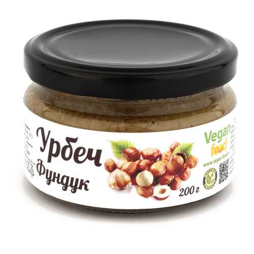 Урбеч Vegan-food из ядер фундука 200 г в Спар