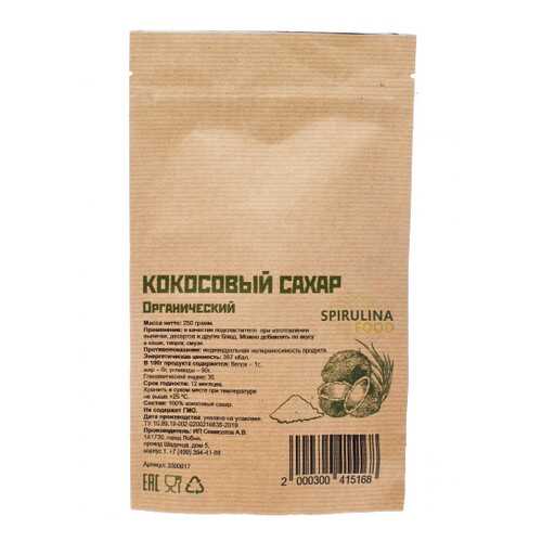 Кокосовый сахар органический 250 гр в Спар
