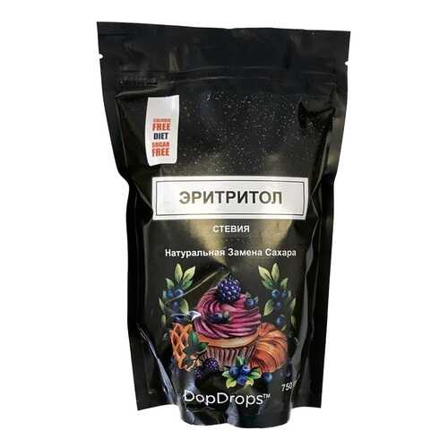 Сахарозаменитель DopDrops эритритол/стевия 1:1 750 г в Спар