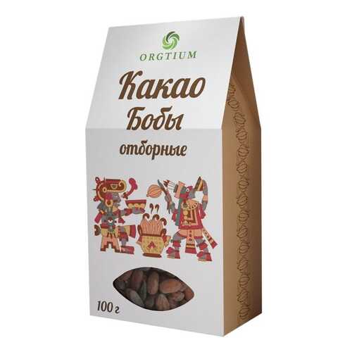 Какао-бобы Оргтиум сорт форастеро отборные 100 г в Спар
