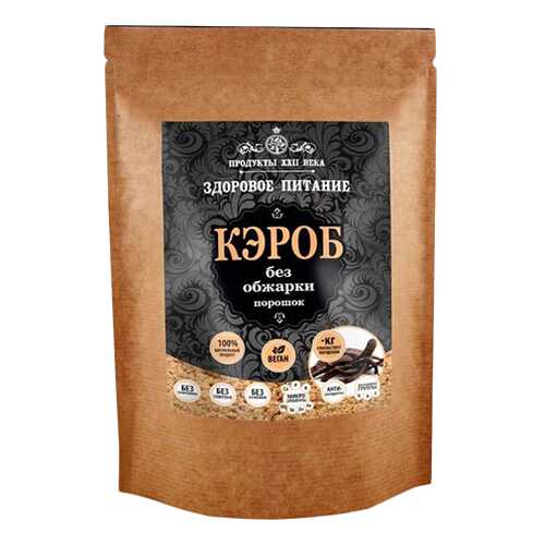 Кэроб порошок Продукты XXII века без обжарки 100 г в Спар