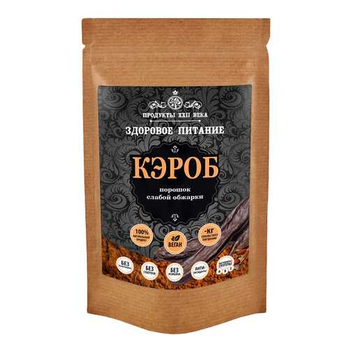 Кэроб Продукты XXII века порошок слабой обжарки 100 г в Спар