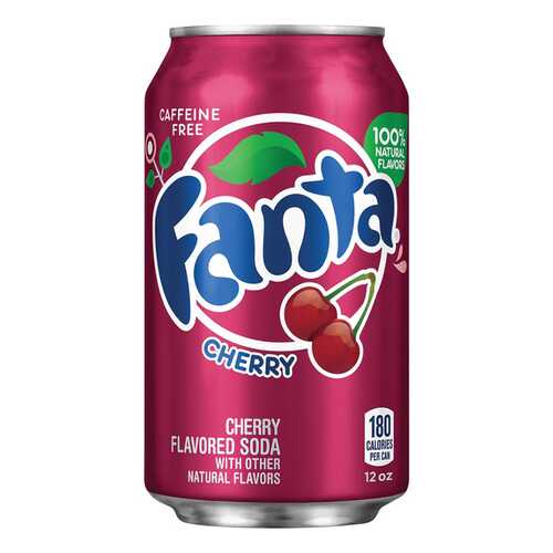 Напиток Fanta cherry жестяная банка 0.36 л в Спар