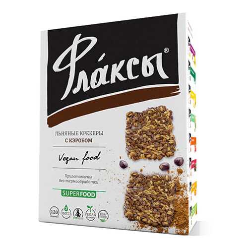 Флаксы Компас Здоровья с кэробом 120 г в Спар