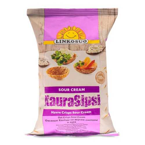 Хлебцы Linkosuo овсяные со вкусом сметаны и лука 120г Финляндия в Спар