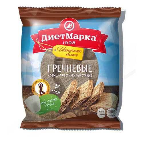 Хлебцы-мини пластинки ДиетМарка гречневые 50 г в Спар