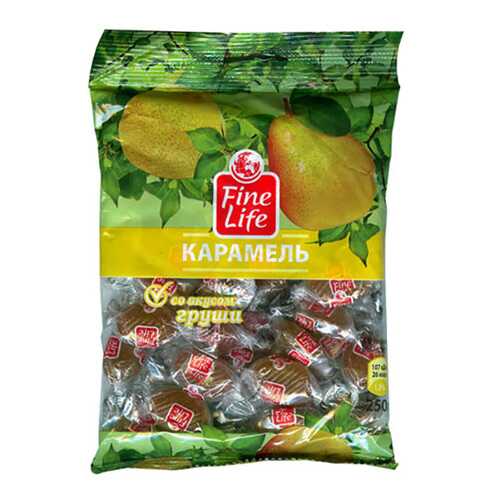 Карамель Fine Life леденцовая со вкусом груши 250 г в Спар
