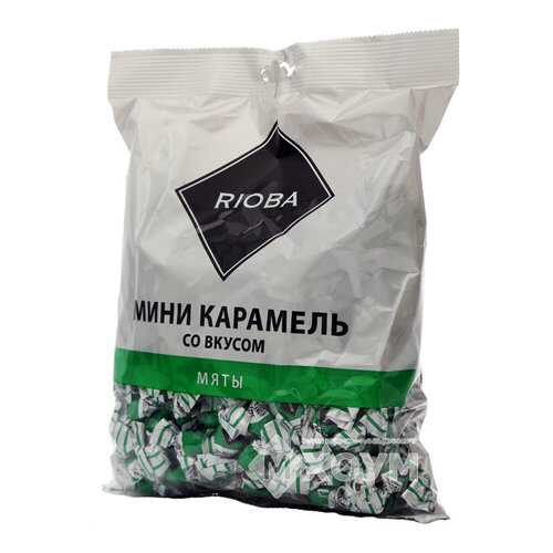 Карамель Rioba леденцовая мини со вкусом мяты 500 г в Спар