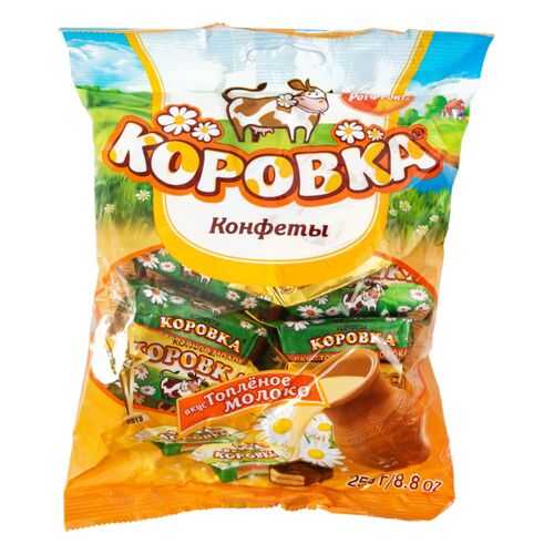 Конфеты Коровка вкус топленое молоко 250 г в Спар