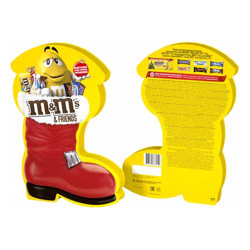 Конфеты M&M's сапожок подарок Новый год 183 г в Спар