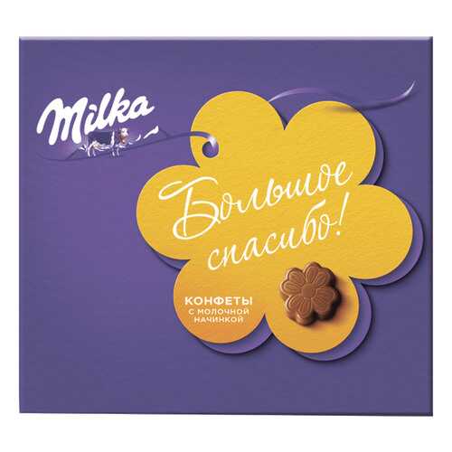 Конфеты Milka молочный шоколад с молочной начинкой 110 г в Спар