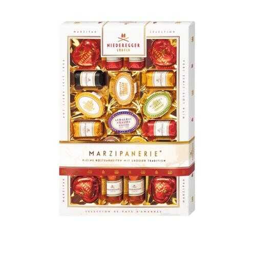 Набор конфет NIEDEREGGER Марцмпанерия из марципана в горьком шоколаде 50% какао 270г в Спар