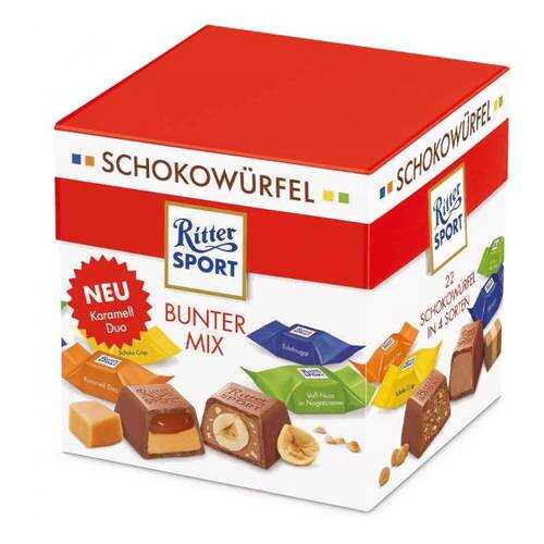 Набор конфет Ritter Sport Schokowurfel Микс 176г в Спар