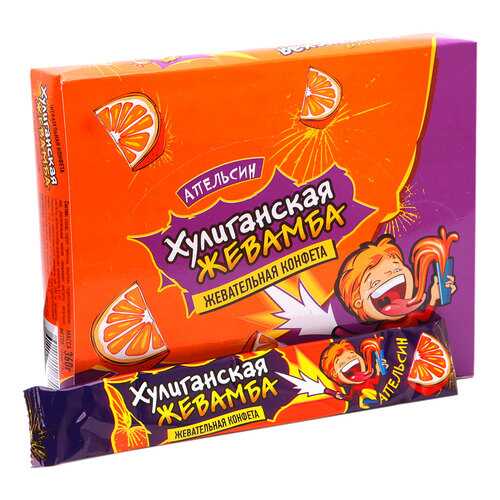 Жевательная конфета Хулиганская жевамба апельсин в Спар