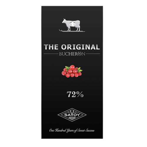 Шоколад Bucheron the original горький 72% с кусочками клюквы 100 г в Спар