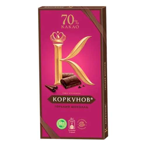 Шоколад горький А. Коркунов 70% 90 г в Спар