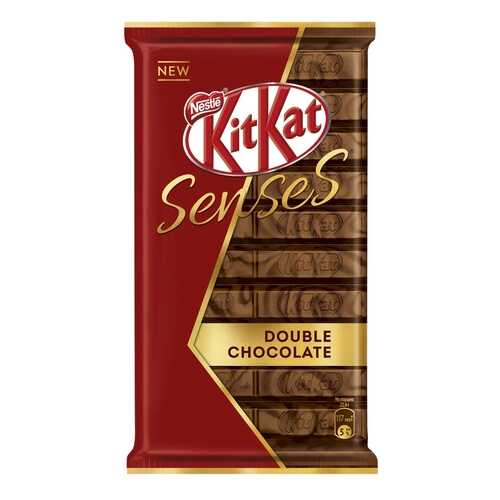 Шоколад молочный и темный Kit-Kat senses double chocolate с хрустящей вафлей 112 г в Спар