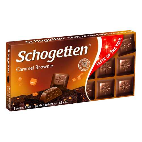 Шоколад Schogetten caramel brownie chocolate 100 г в Спар