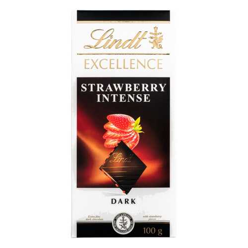 Шоколад темный Lindt excellence клубника 100 г в Спар