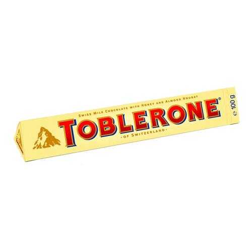 TOBLERONE шоколад молочный с медово-миндальной нугой 100г по 20шт в Спар