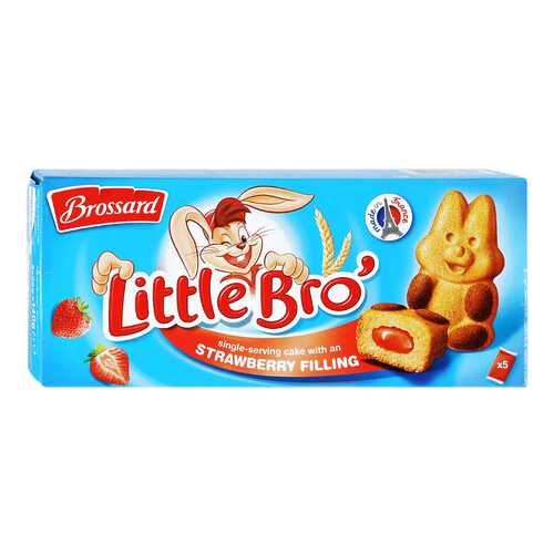 Пирожное Brossard Little Bro с клубничной начинкой 140 г в Спар