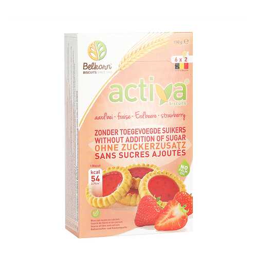 Печенье Activa клубничное без сахара 150 г в Спар