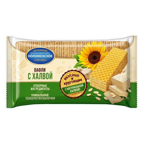 Вафли КОЛОМЕНСКОЕ с халвой 220г*5 шт в Спар